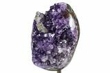 Purple Amethyst Geode On Metal Stand - Uruguay #368771-2